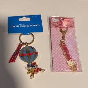 Disney Colorful Hot Air Balloon Keychain